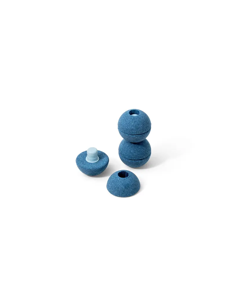 Modu 3x Skumbollar - Deep Blue / Sky Blue