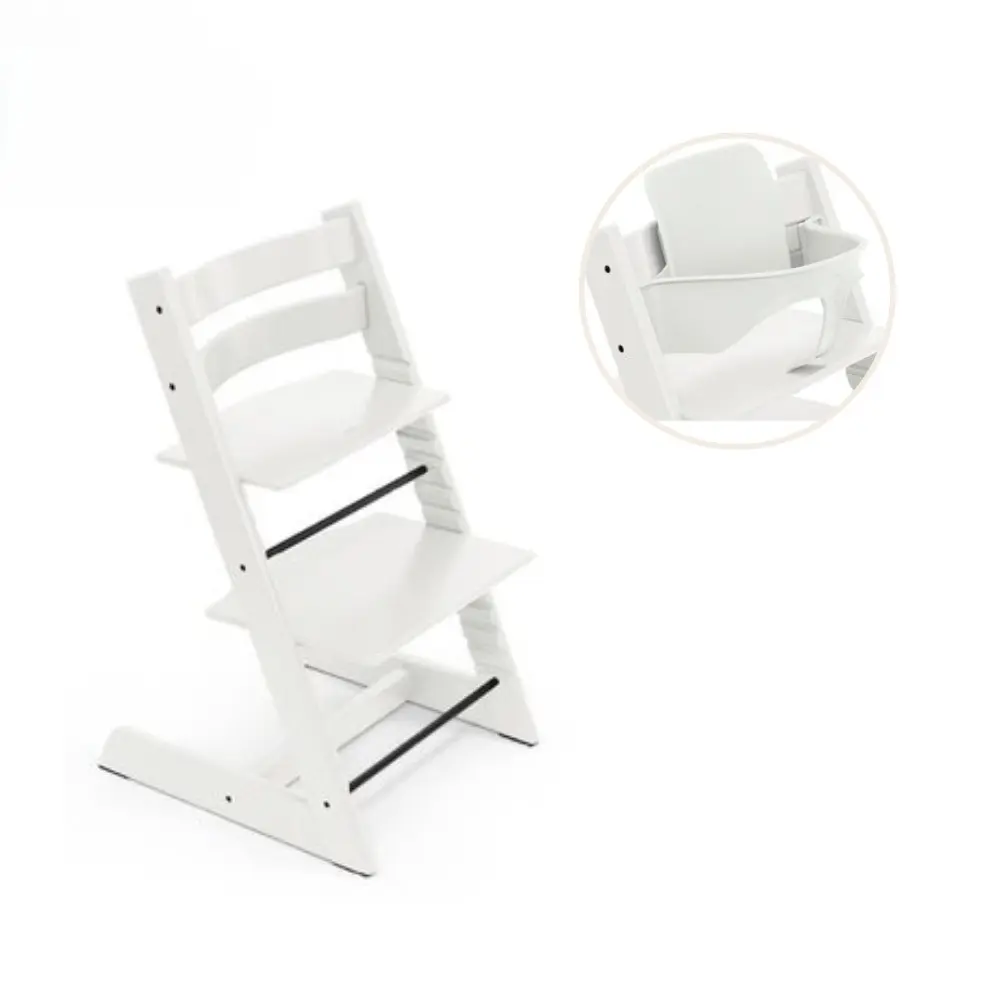 Stokke® Tripp Trapp Stol Bok Inkl. Babyset - White