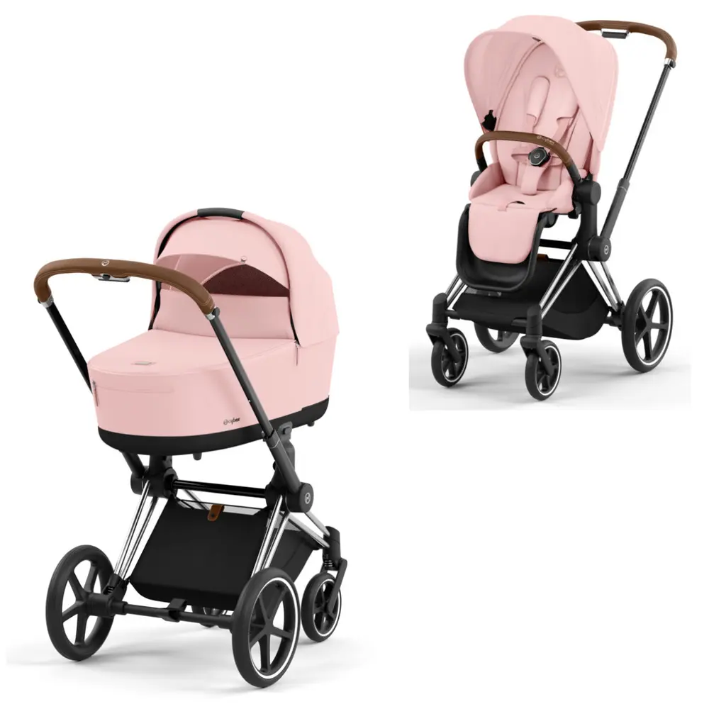 Priam Duovagn - peach pink/chrome brown