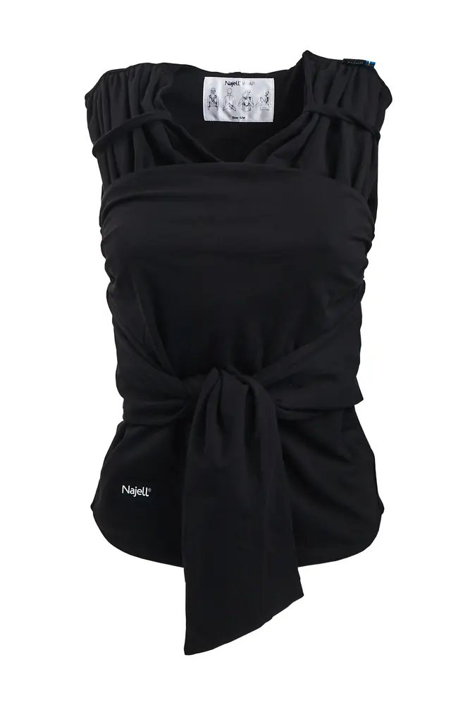 Najell Wrap Bärsjal L - Charcoal Black