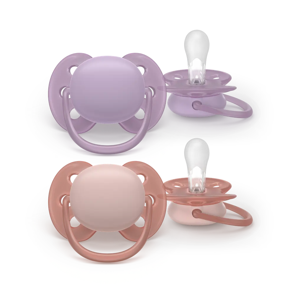 Ultra Soft napp, 6–18 m, lila och rosa
