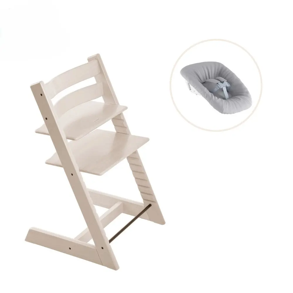 Stokke® Tripp Trapp Stol Bok Inkl. Newborn Set - Whitewash Stokke® Tripp Trapp Stol Bok Inkl. Newborn Set - Whitewash