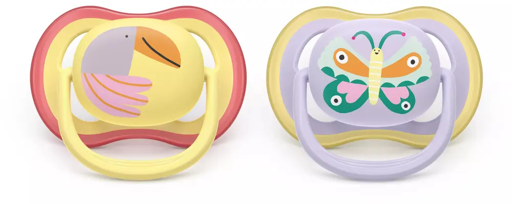 Ultra Air Napp, 0-6 m - ljusrosa/ljusgul