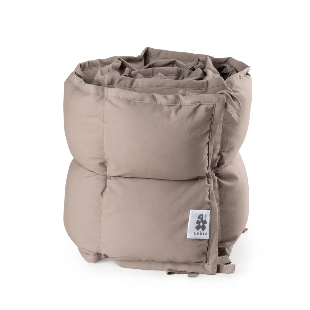Sebra Spjälsängsskydd Kapok Halv Längd - Jetty Beige