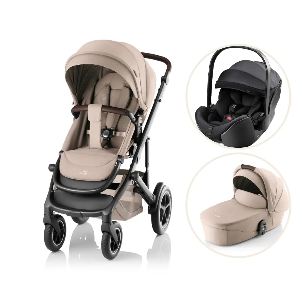 Britax Römer Smile 5Z Style Duovagn inkl. Baby-Safe Pro Style Babyskydd - Teak
