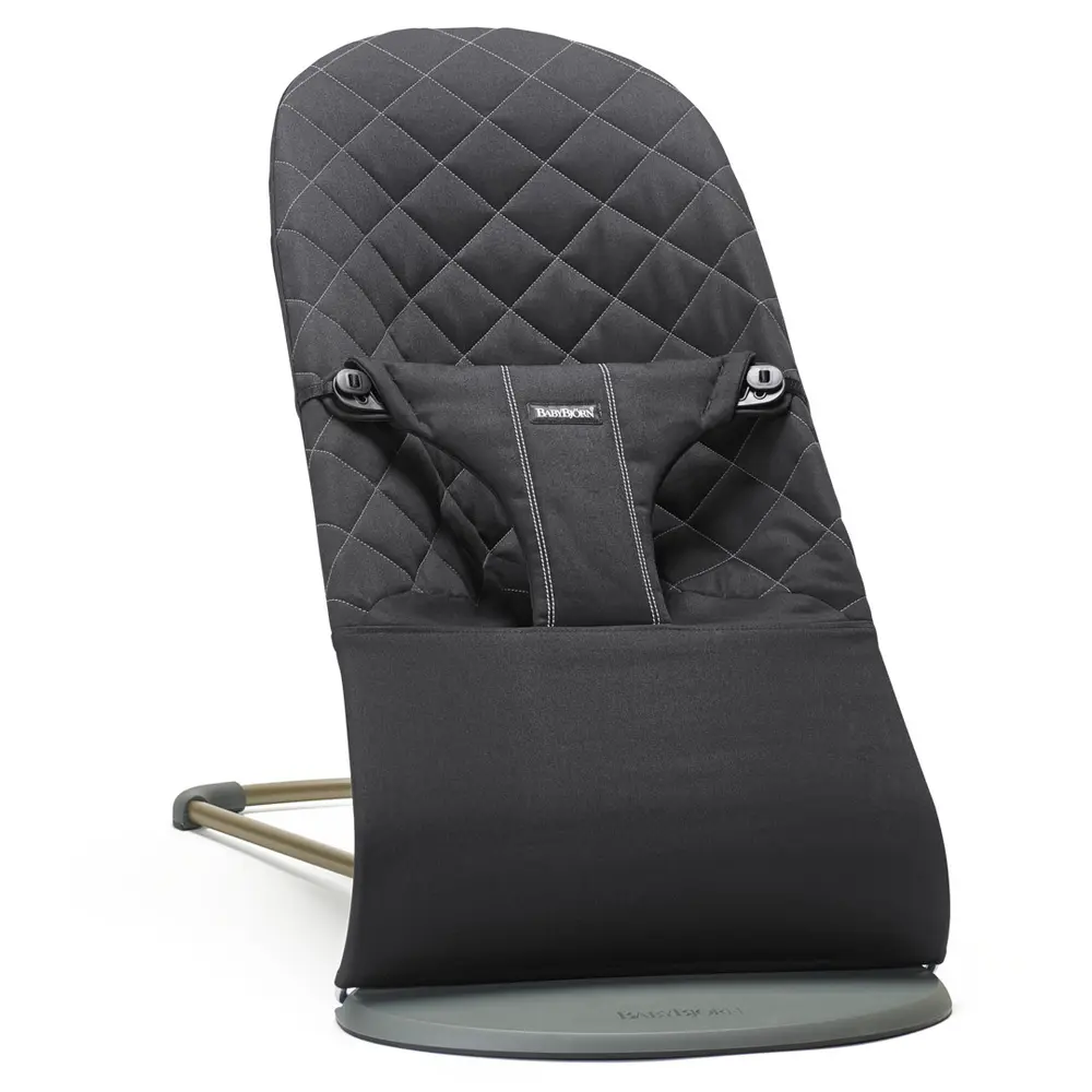 Babysitter Bliss Vävd Klassisk Quilt - Svart/Mörkgrå