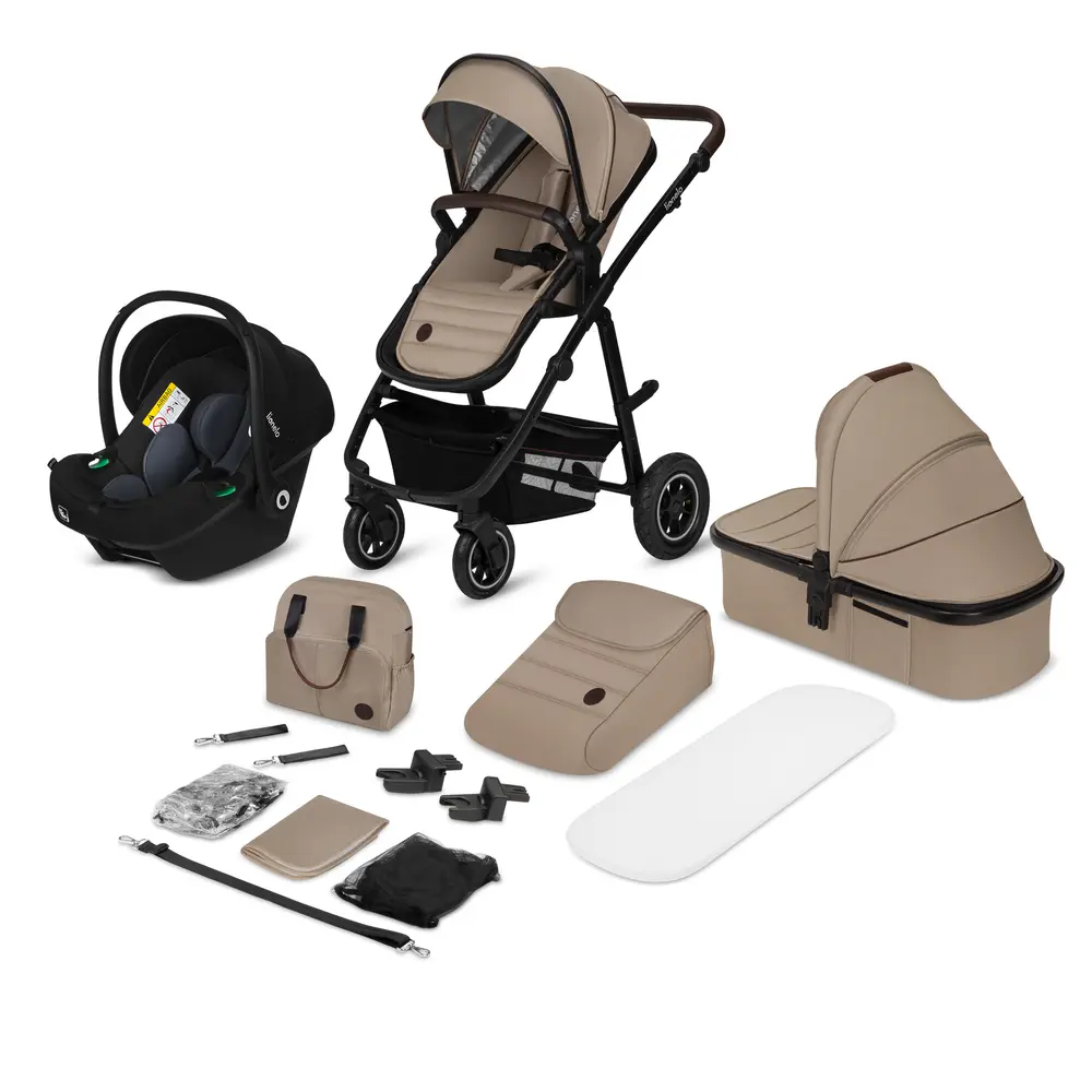 Lionelo Amber 3in1 Duovagn - Beige Sand