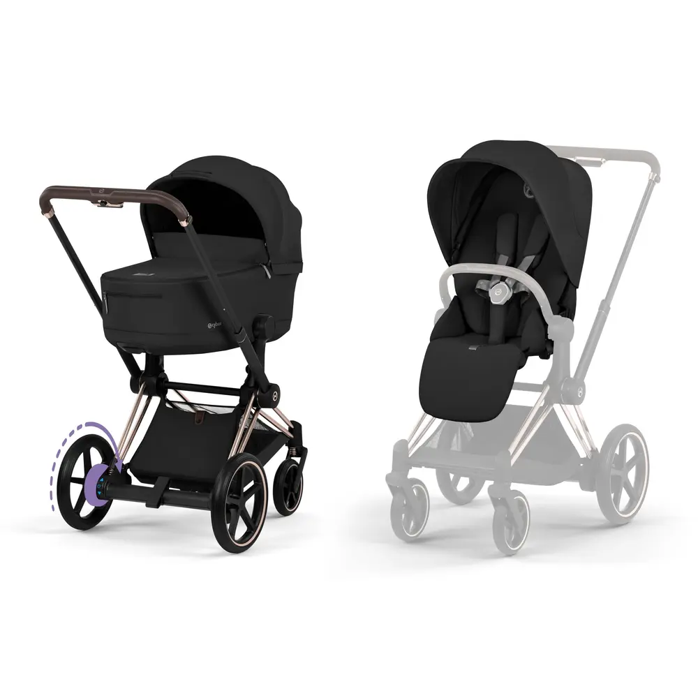 Cybex ePriam Barnvagn - Sepia Black/Rose