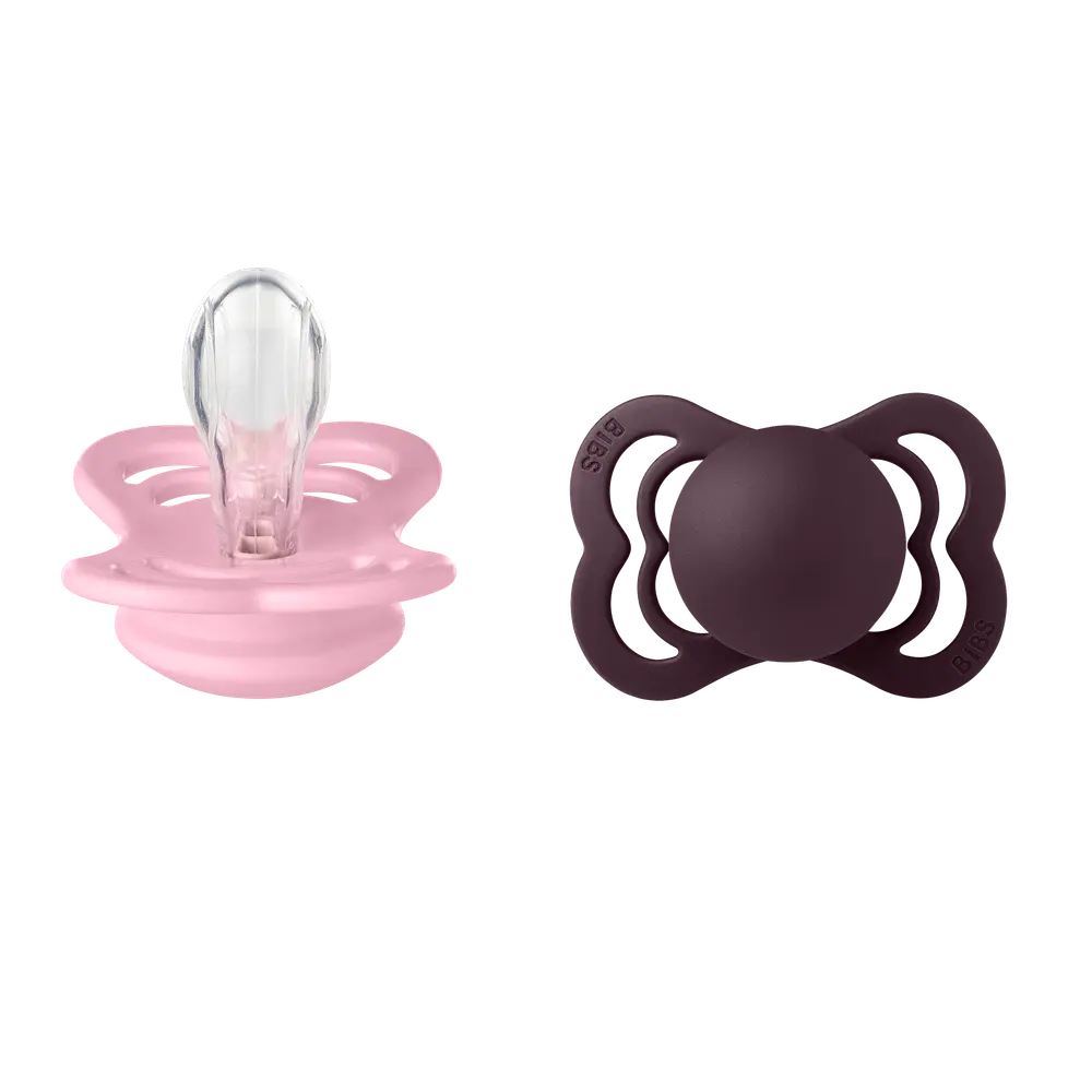 Napp Supreme 2Pk Silicone Str 1 Baby Pink/Plum