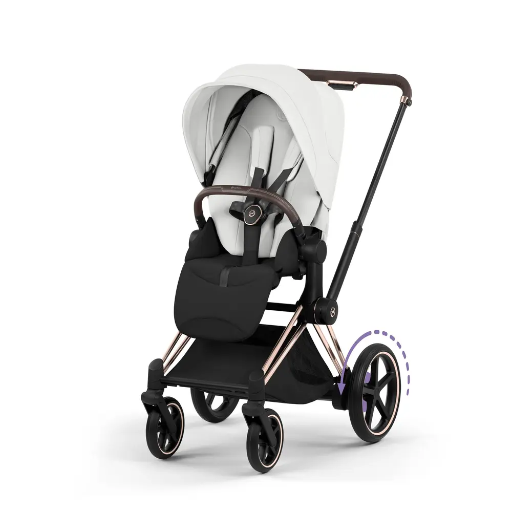 Cybex e-Priam Style Sittvagn - Off White/Rosegold