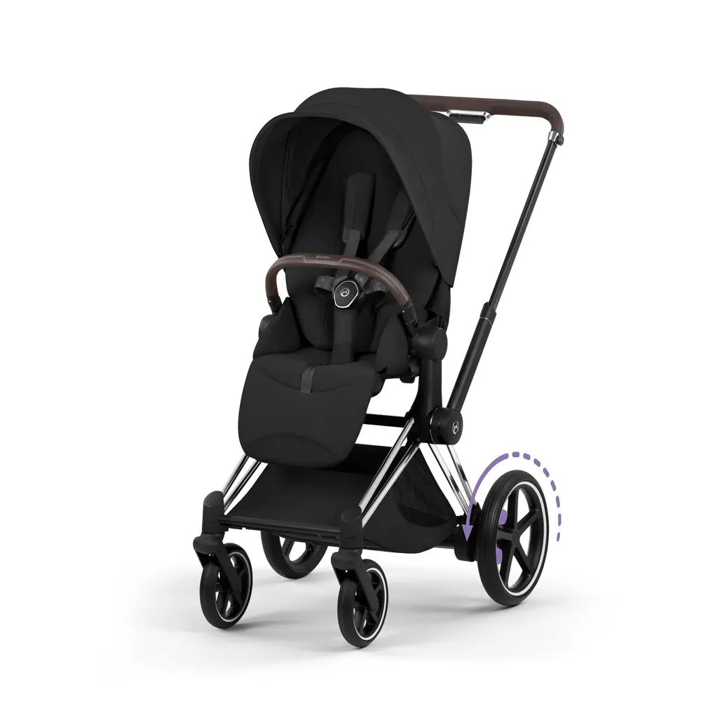 Cybex e-Priam Style Sittvagn - Sepia Black/Chrome Brown Cybex e-Priam Style Sittvagn - Sepia Black/Chrome Brown