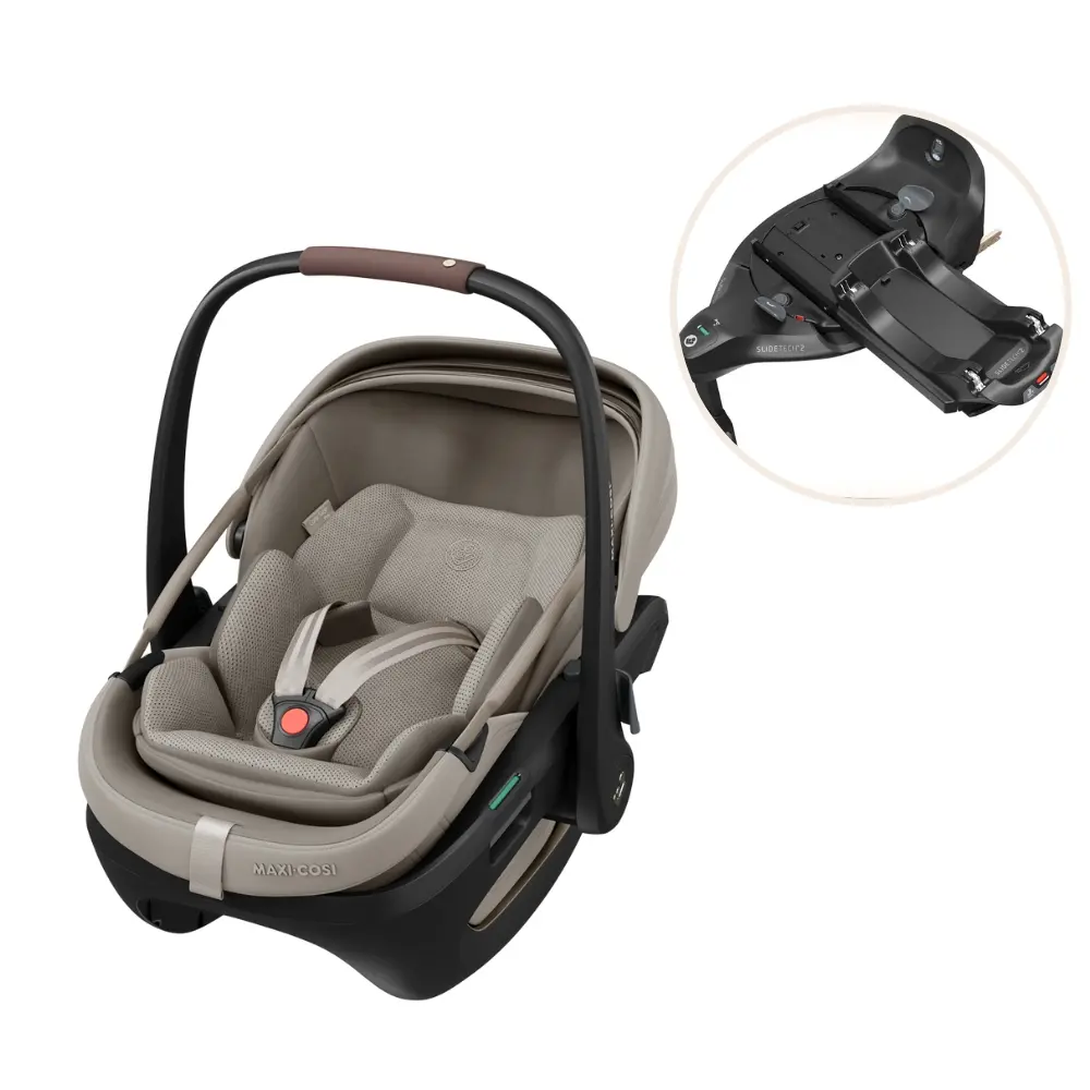 Maxi-Cosi Coral Slide Pro Babyskydd inkl. Familyfix Slide Pro Bas - Sapphire Sand