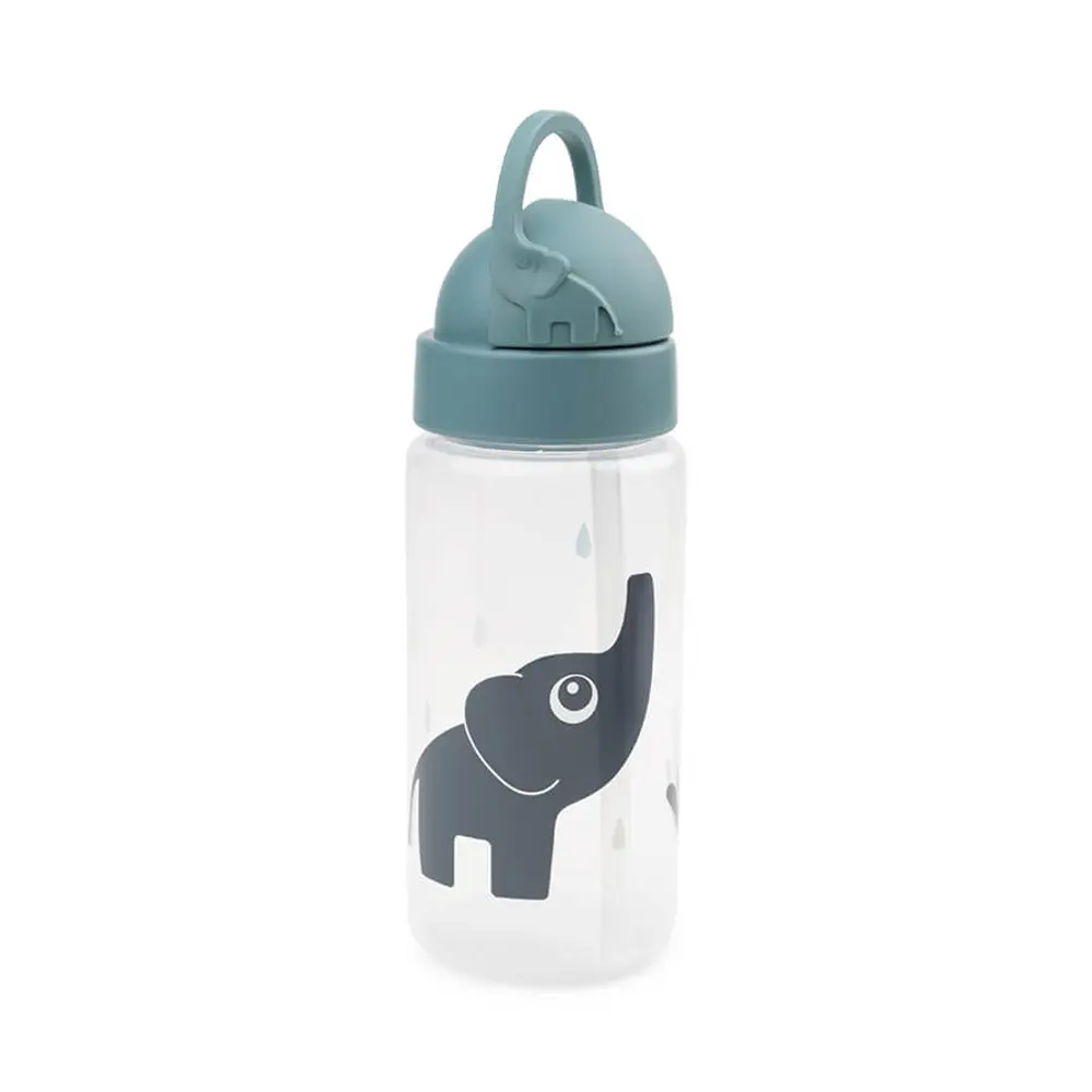 Done By Deer Flaska Med Sugrör 350 ml. - Blue