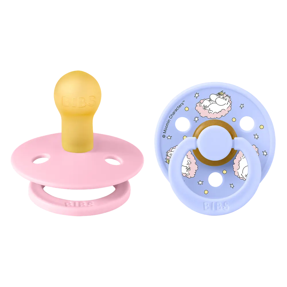 Mumin Colour 2-Pack Napp Latex stl 1 - Baby Pink