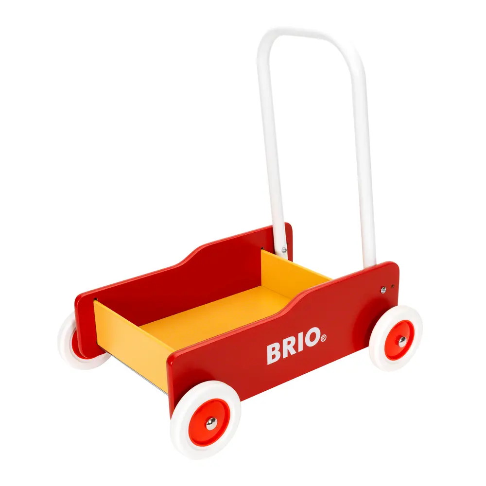 Brio Lära Gå Vagn - Röd/Gul