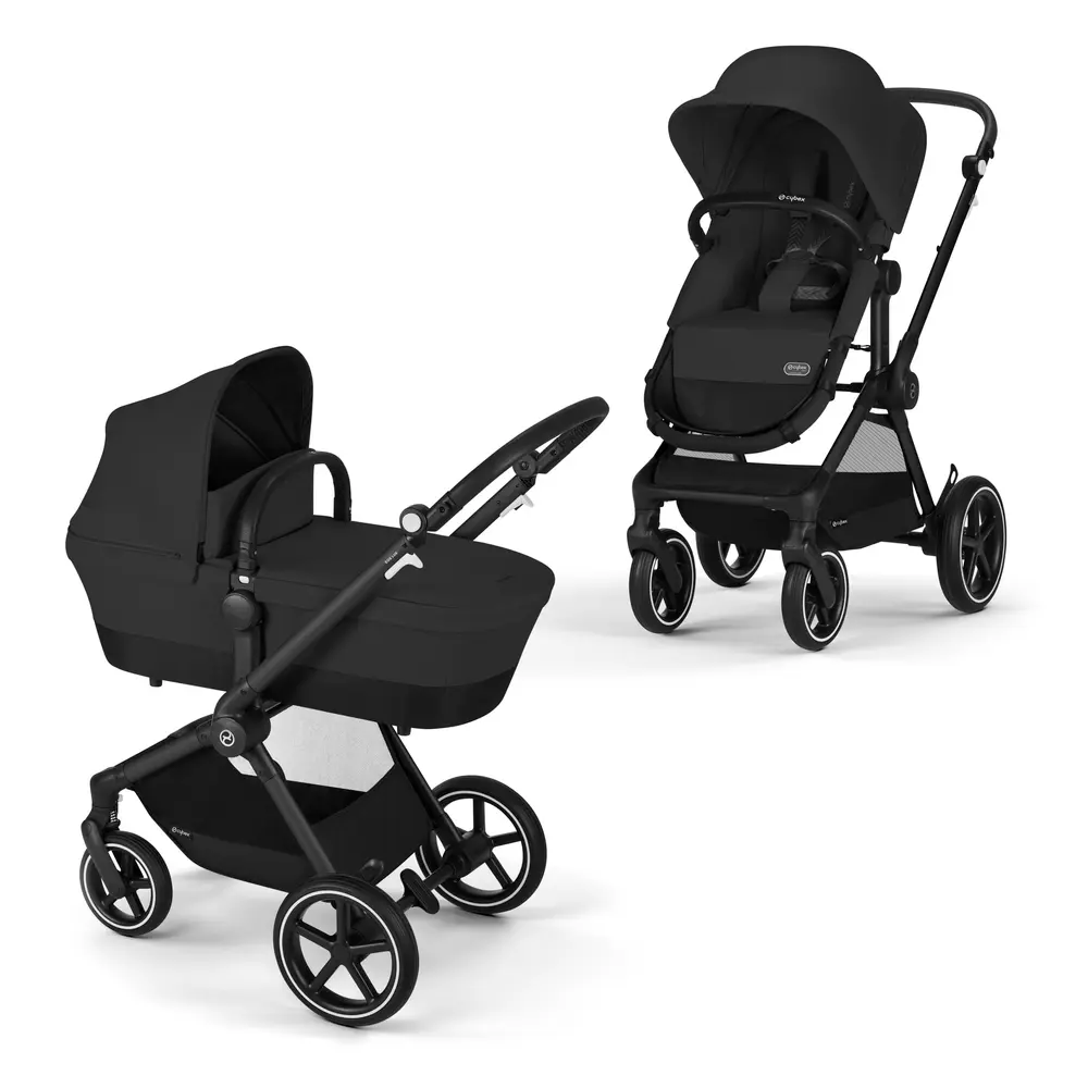 Cybex Eos Lux Barnvagn - Moon Black/Black