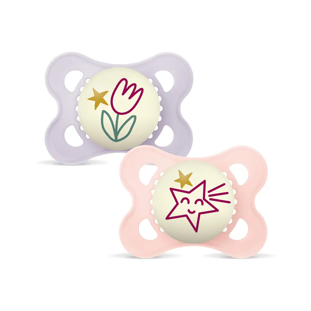 Original Night Silk Napp 0-6 mån 2-pack - Pink