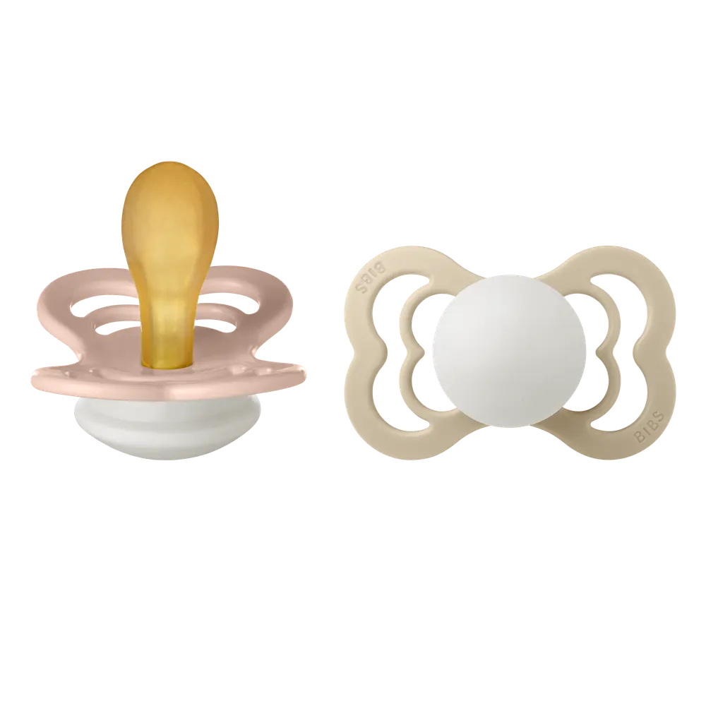 Napp Supreme Glow 2-pack Latex Symmetrisk 6-18 mån - Blush/Vanilla