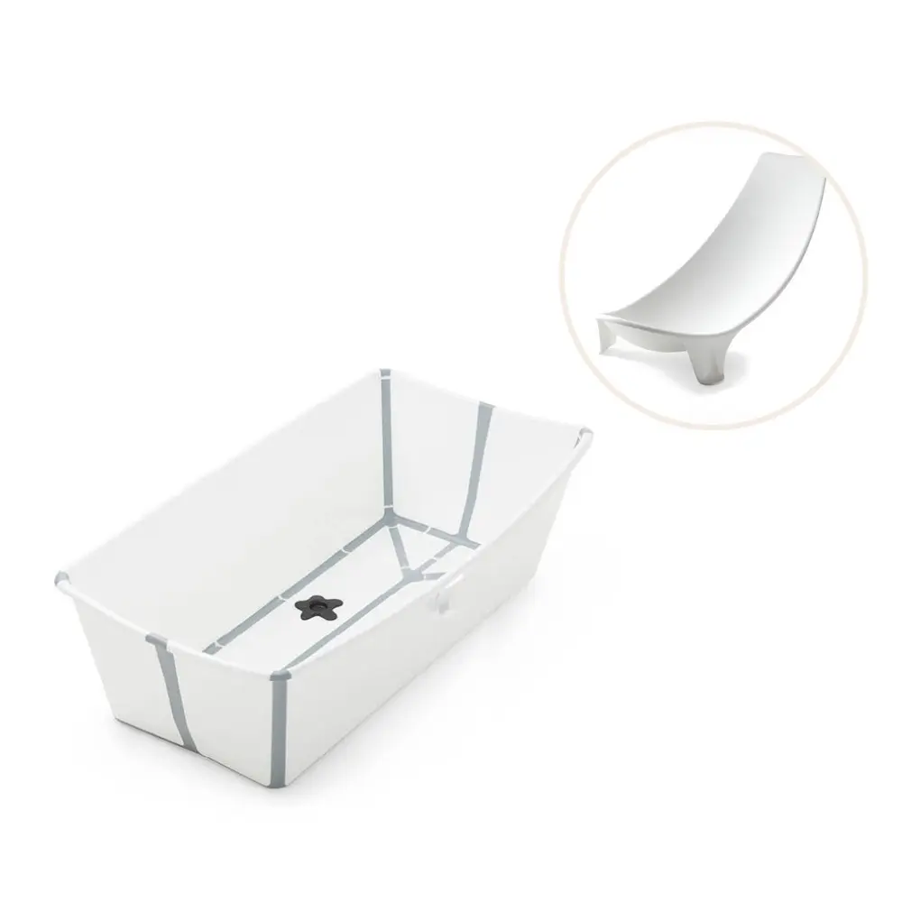 Stokke® Flexi Bath XL Badbalja Inkl. Badstöd - White Stokke® Flexi Bath XL Badbalja Inkl. Badstöd - White