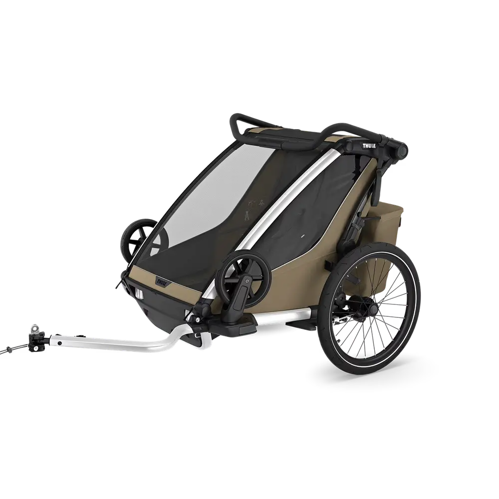 Thule Chariot Cross Gen 3 Double Cykelvagn 2 Barn - Faded Khaki