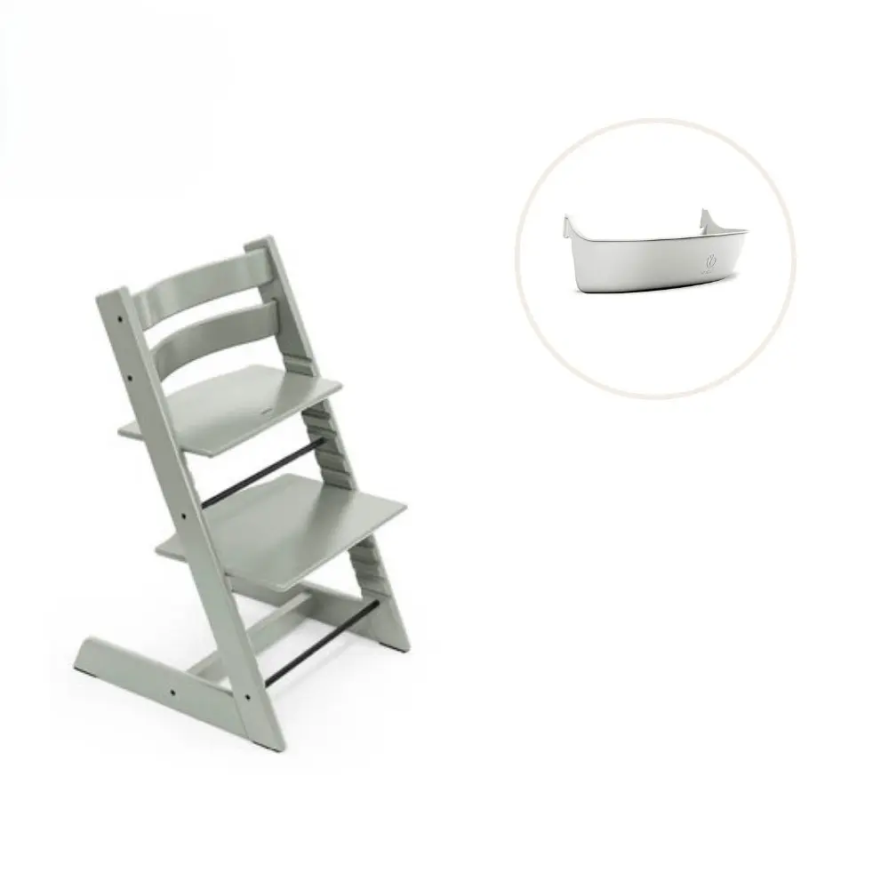 Stokke® Tripp Trapp Stol Bok Inkl. Förvaringslåda - Glacier Green